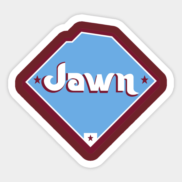 The Baseball Jawn Sticker by Tailgate Team Tees